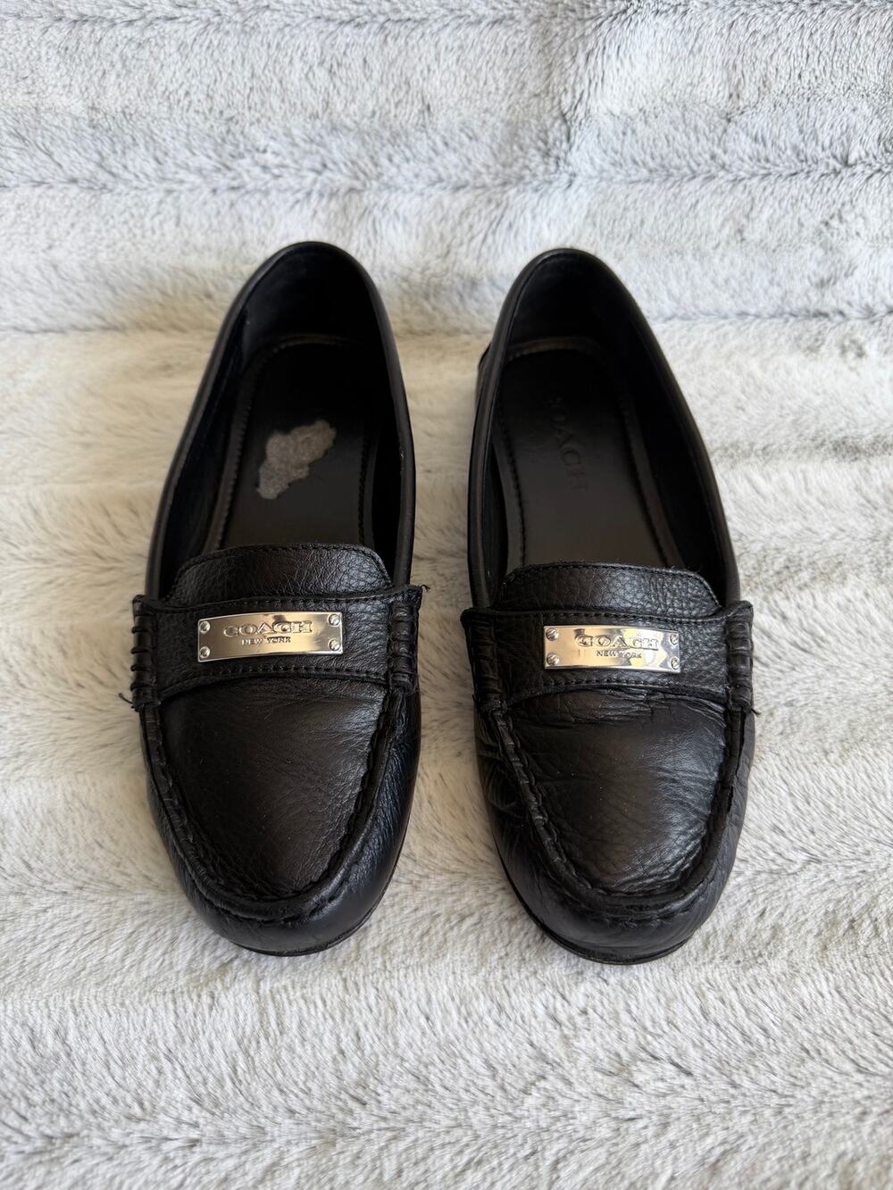 Coach Fredrica Black Pebbled Leather
Loafers Women’s 6.5 G2229